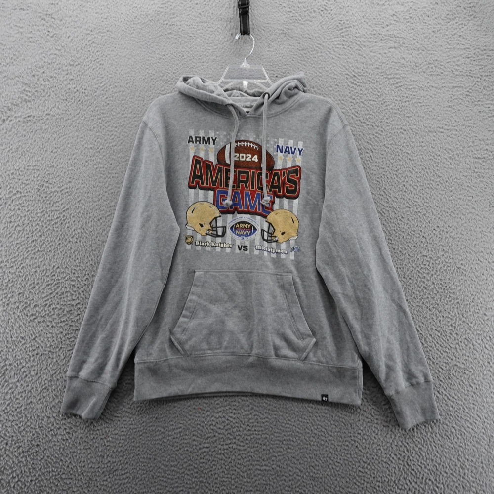 47 Brand Army Navy Americas Game 2024 Pullover‎ Hoodie Sweatshirt Mens Large